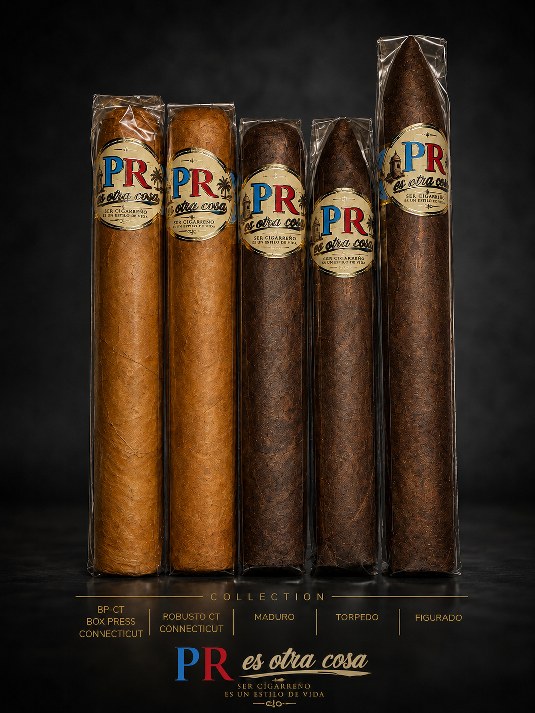 Bundle edición limitada — cinco vitolas El Cigarreño